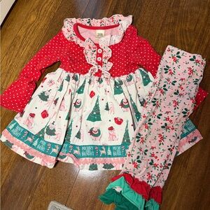 Wildflowers Christmas Dog Tunic & Matching Pants